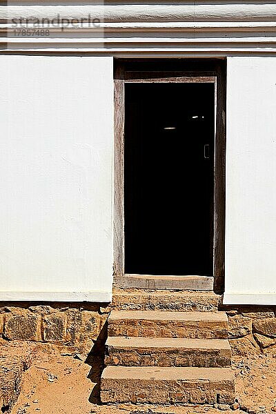 Tür eines traditionellen indischen Hauses