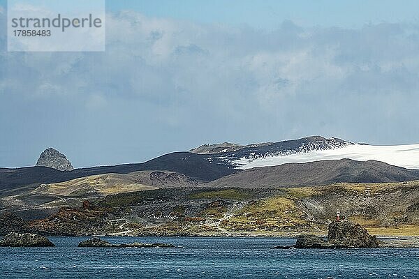 3735T Süd-Shetland Insel Leuchtturm Admiralty Bay Arctowsky Station Polen Antarktis