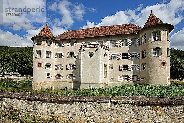 Renaissance Wasserschloss in Glatt  Sulz am Neckar  Baden-Württemberg  Deutschland  Europa