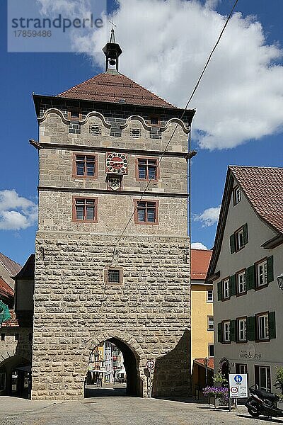 Schwarzes Tor erbaut ca. 1560 in Rottweil  Neckartal  Baden-Württemberg  Deutschland  Europa