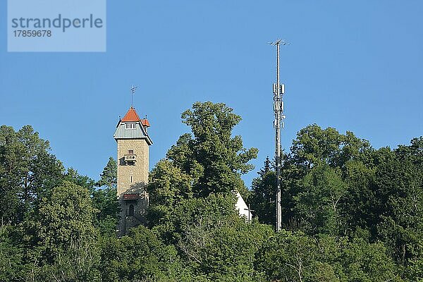 Aussichtsturm Schütteturm in Horb am Neckar  Neckartal  Nordschwarzwald  Schwarzwald  Baden-Württemberg  Deutschland  Europa