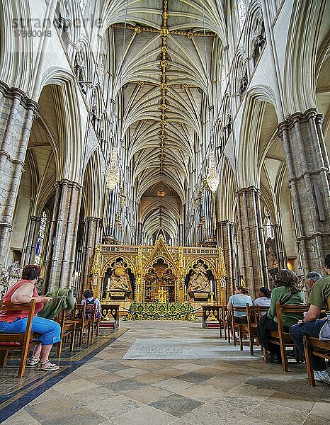 Westminster Abbey London Innen England  Großbritannien  Europa