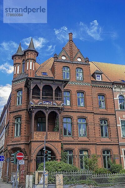 Haus aus Klinker von 1898  Lüneburg  Niedersachsen  Deutschland  Europa