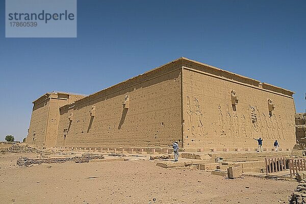 Südwestansicht  Hathor-Tempel  Dendera  Qina  Ägypten  Afrika