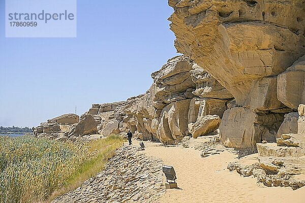 Sandstein-Steinbruch Dschabal as-Silsila  Ägypten  Afrika