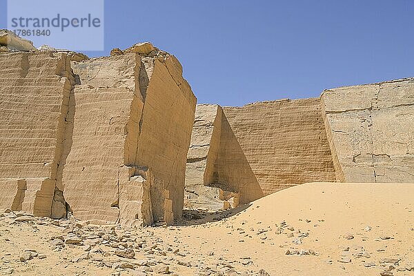 Sandstein-Steinbruch Dschabal as-Silsila  Ägypten  Afrika