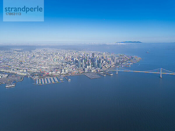 San Francisco Blue Clear Day aus der Luft
