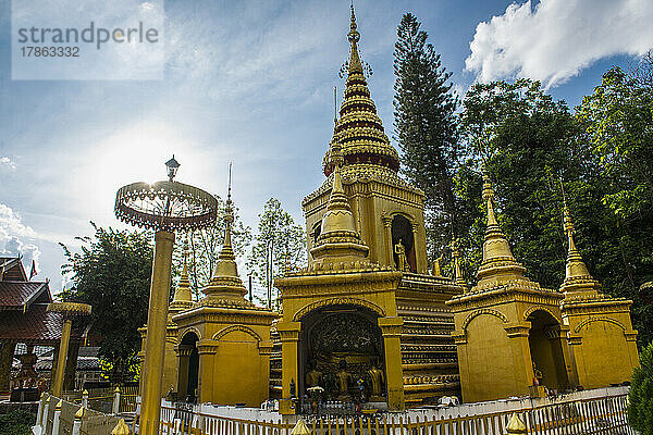 Wat Klang-Tempel in der kleinen Stadt Pai im Norden Thailands
