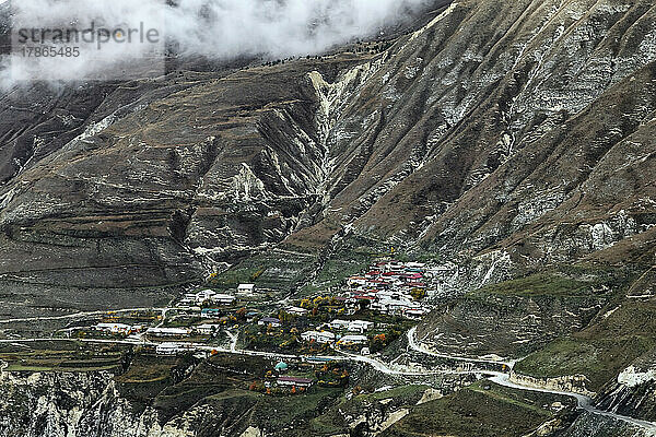Kleines Dorf in den Bergen  Dagestan