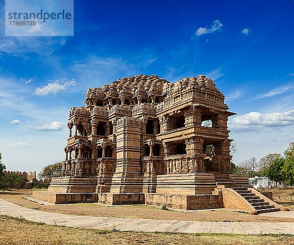 Sasbahu-Tempel (Sas-Bshu ka mandir) (Sahastrabahu-Tempel) in der Festung Gwalior. Gwalior  Madhya Pradesh  Indien  Asien