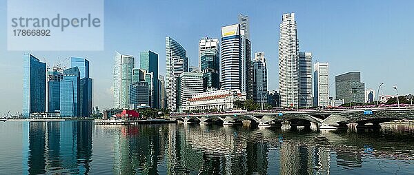 Panorama des Geschäftsviertels von Singapur