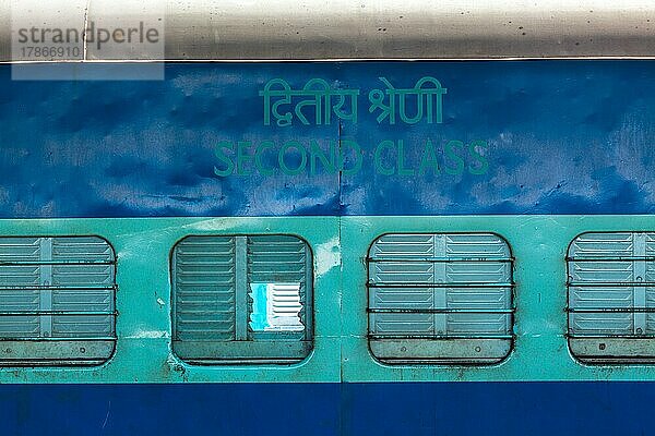 Indischer Zug  zweite Klasse  Indien  Asien