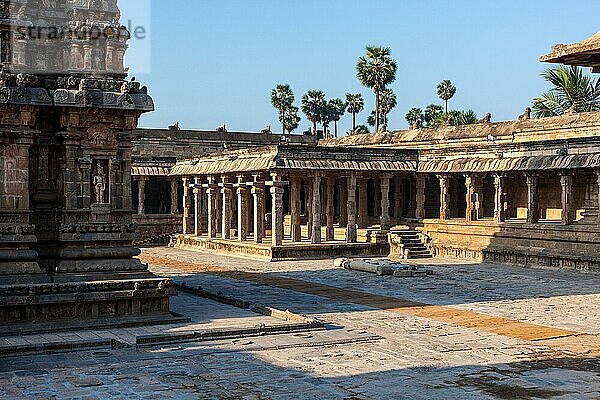 Airavatesvara-Tempel  Darasuram  Tamil Nadu  Indien. Einer der großen lebenden Chola-Tempel  UNESCO-Weltkulturerbe