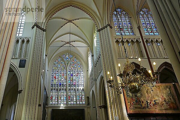 Kathedrale St. Salvator  Innenraum  Brügge  Belgien  Europa