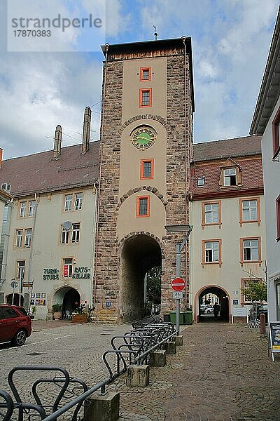 Historisches Stadttor Obere Tor in Villingen  Villingen-Schwenningen  Südschwarzwald  Schwarzwald  Baden-Württemberg  Deutschland  Europa