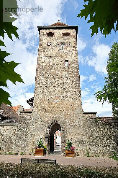 Historische Kaiserturm erbaut 1372 in Villingen  Villingen-Schwenningen  Südschwarzwald  Schwarzwald  Baden-Württemberg  Deutschland  Europa