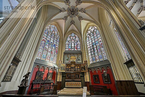 Retabel der Passion  Kathedrale St. Salvator  Brügge  Belgien  Europa