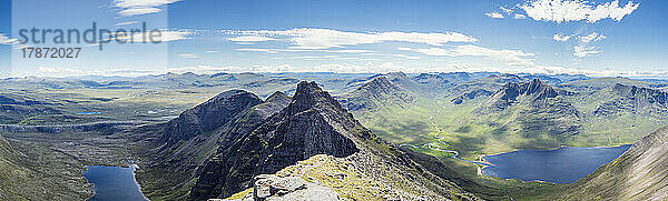 Großbritannien  Schottland  Panoramablick vom Berg An Teallach