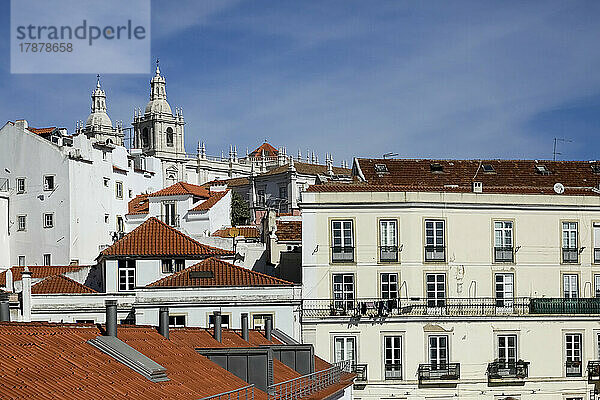 Portugal  Lissabon  Blick auf die Altstadt