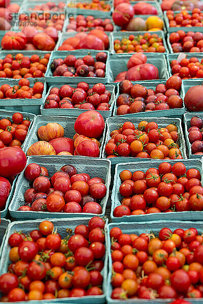 Tomaten auf dem Bauernmarkt