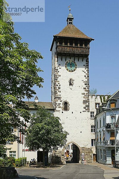 Obertorturm  Stadttor  Rheinfelden  Kanton Aargau  Schweiz  Europa