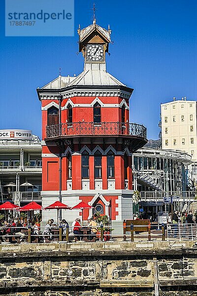 Blick auf Clock Tower  Victoria & Alfred Waterfront  Kapstadt  Westkap  Südafrika