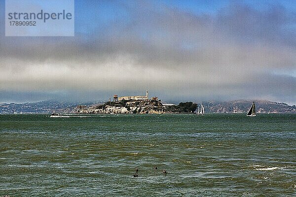 Ehemalige Gefängnisinsel  Insel Alcatraz in der San Francisco Bay  San Francisco  Kalifornien  USA  Nordamerika