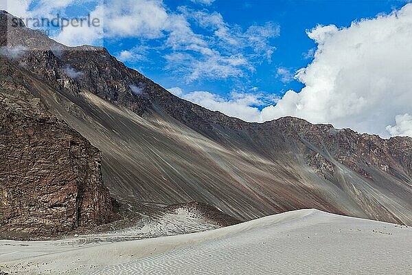 Sanddünen im Himalaya. Hunder  Nubra-Tal  Ladakh  Indien  Asien