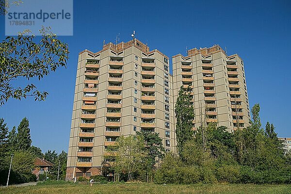 Wohnhochhaus  Ernst-Thälmann-Park  Prenzlauer Berg  Pankow  Berlin  Deutschland  Europa