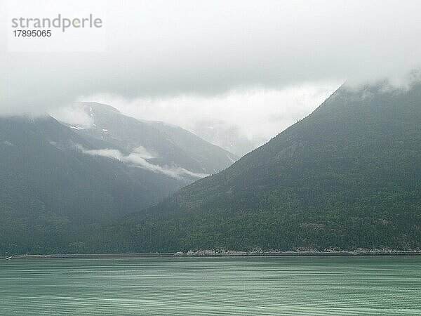 Berge  Wasser  Wolken  Nebel  Alaska