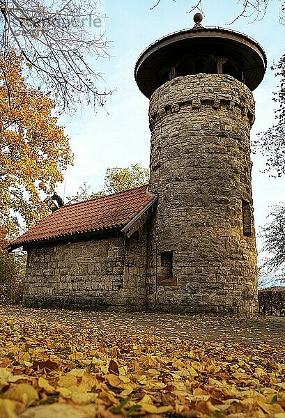 Hachelturm im Herbst  Pforzheim  Deutschland  Europa