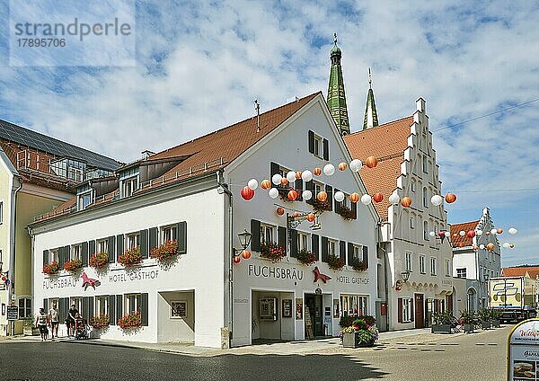 Hotel Fuchsbräu  Altstadt  Beilngries  Landkreis Eichstätt  Bayern  Deutschland  Europa