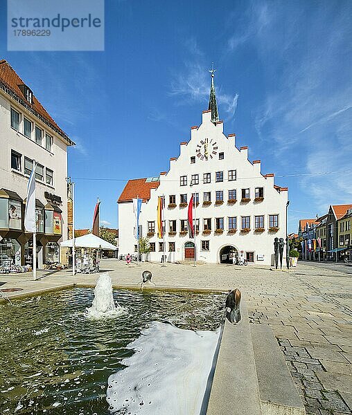 Rathaus  Marktplatz  Neumarkt in der Oberpfalz  Bayern  Deutschland  Europa