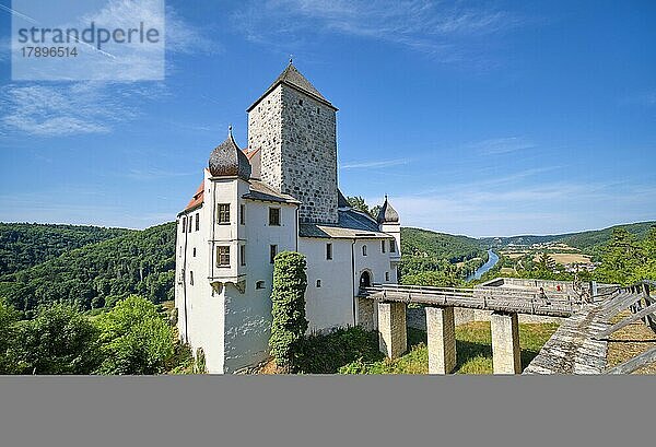 Burg Prunn bei Riedenburg  Altmühltal  Niederbayern  Bayern  Deutschland  Europa