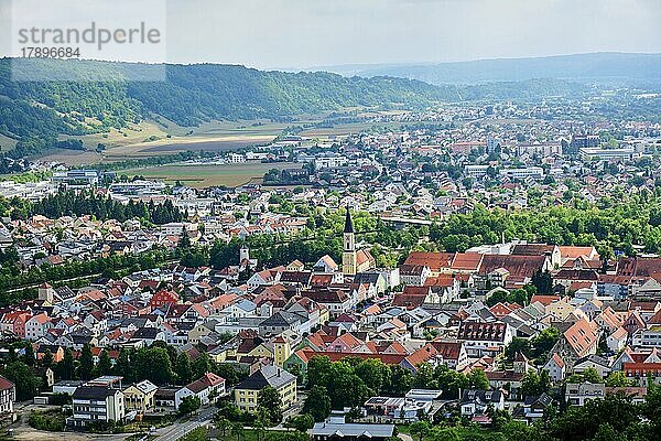 Aussicht auf Kelheim  Niederbayern  Bayern  Deutschland  Europa