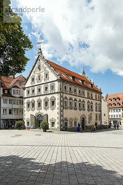 Historisches Gebäude Stadt in der Altstadt in Ravensburg  Deutschland  Europa