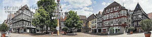 Bensheim Marktplatz Panorama Deutschland