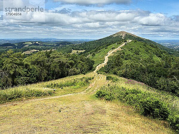 Worcestershire Beacon von Jubilee Hill in The Malverns  Worcestershire  England  Vereinigtes Königreich  Europa