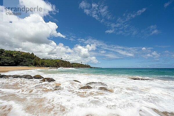 The Secret Beach  Kauai  Hawaii  USA  Nordamerika