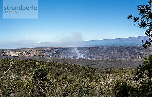 K?lauea Vulkan Krater  Crater Rim Trail  Hawaii Volcanoes National Park  Big Island  Hawaii  USA  Nordamerika