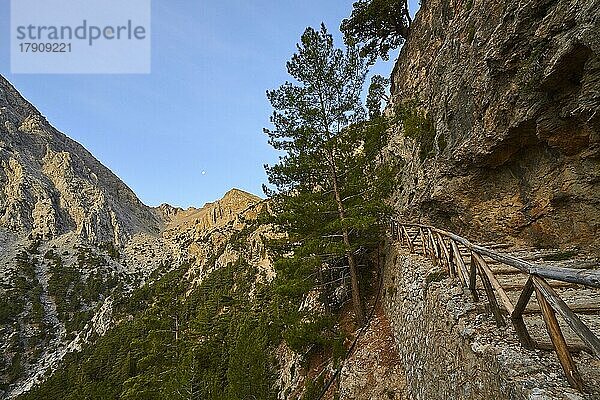 Samaria-Schlucht  Omalos  Lefka Ori  Weiße Berge  Westkreta  Insel Kreta  Griechenland  Europa