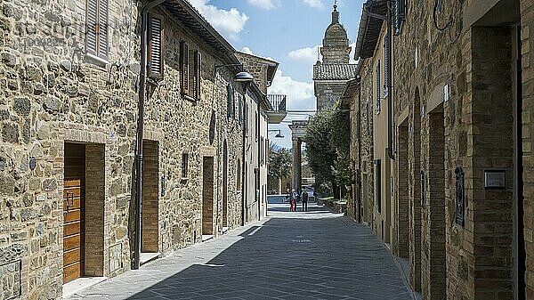 Montalcino  Val dOrcia  Orcia-Tal  UNESCO-Weltkulturerbe  Provinz Siena  Toskana  Italien  Europa