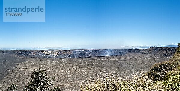 K?lauea Vulkan Krater  Crater Rim Trail West  Hawaii Volcanoes National Park  Big Island  Hawaii  USA  Nordamerika