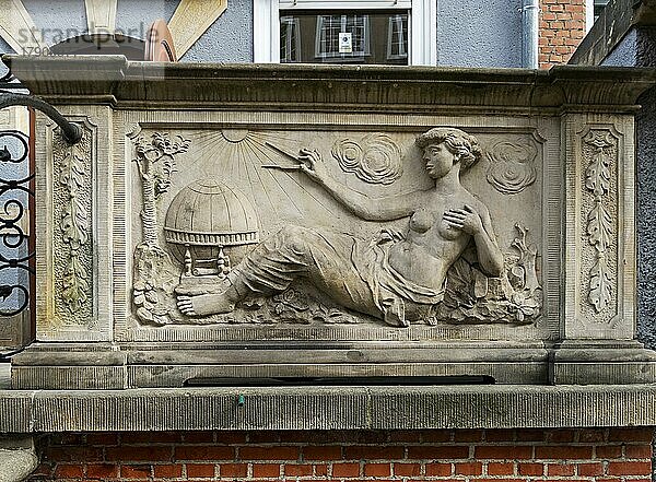 Ornamente und Reliefs in der Altstadt von Danzig  Polen  Europa