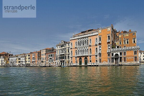 Historische Paläste. Palazzi  am Canale Grande Venedig  Region Venetien  Italien  Europa