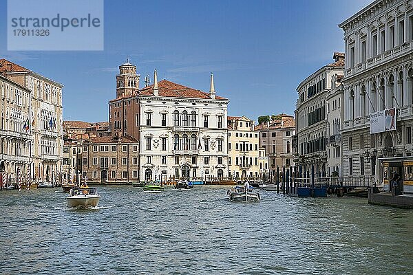 Historische Paläste. Palazzi  am Canale Grande Venedig  Region Venetien  Italien  Europa