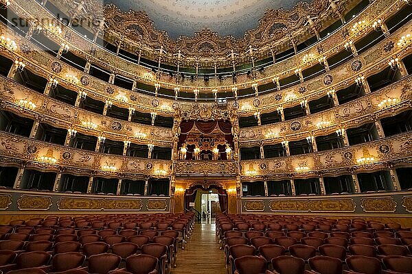 Innenansicht  Theater  Teatro La Fenice  Venedig  Venetien  Italien  Europa