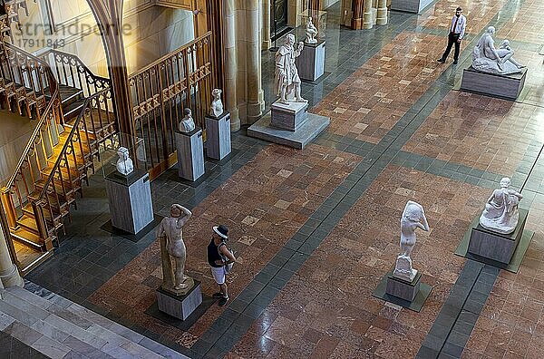 Innenaufnahme  Friedrichswerdersche Kirche  Daueraustellung Skulpturem des 19. Jahrhunderts  Berlin  Deutschland  Europa