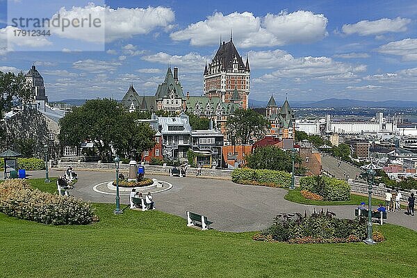 Park  Hotel Chateau Frontenac  Quebec City  Provinz Quebec  Kanada  Nordamerika