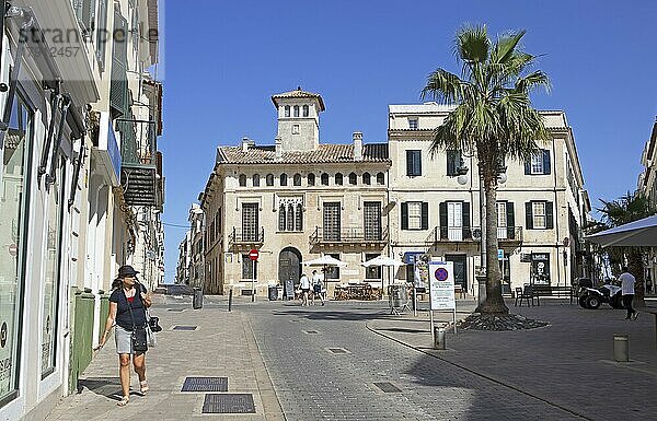 Altstadt von Mahon  Port de Mao  Menorca  Balearen  Balearische Inseln  Mittelmeer  Spanien  Europa